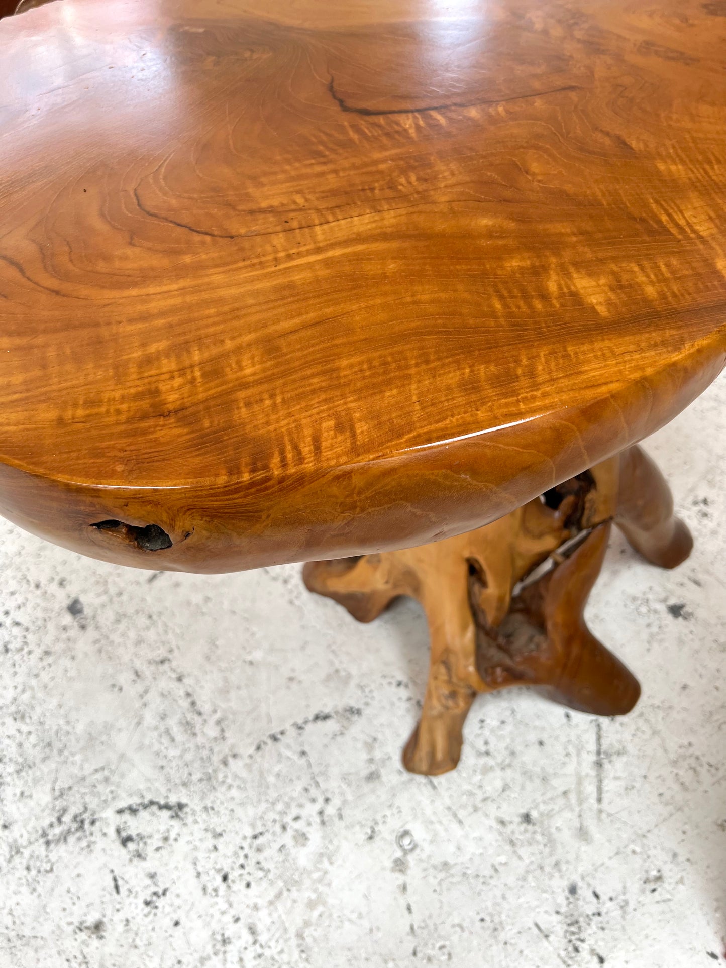 - Organic Wooden Root Table