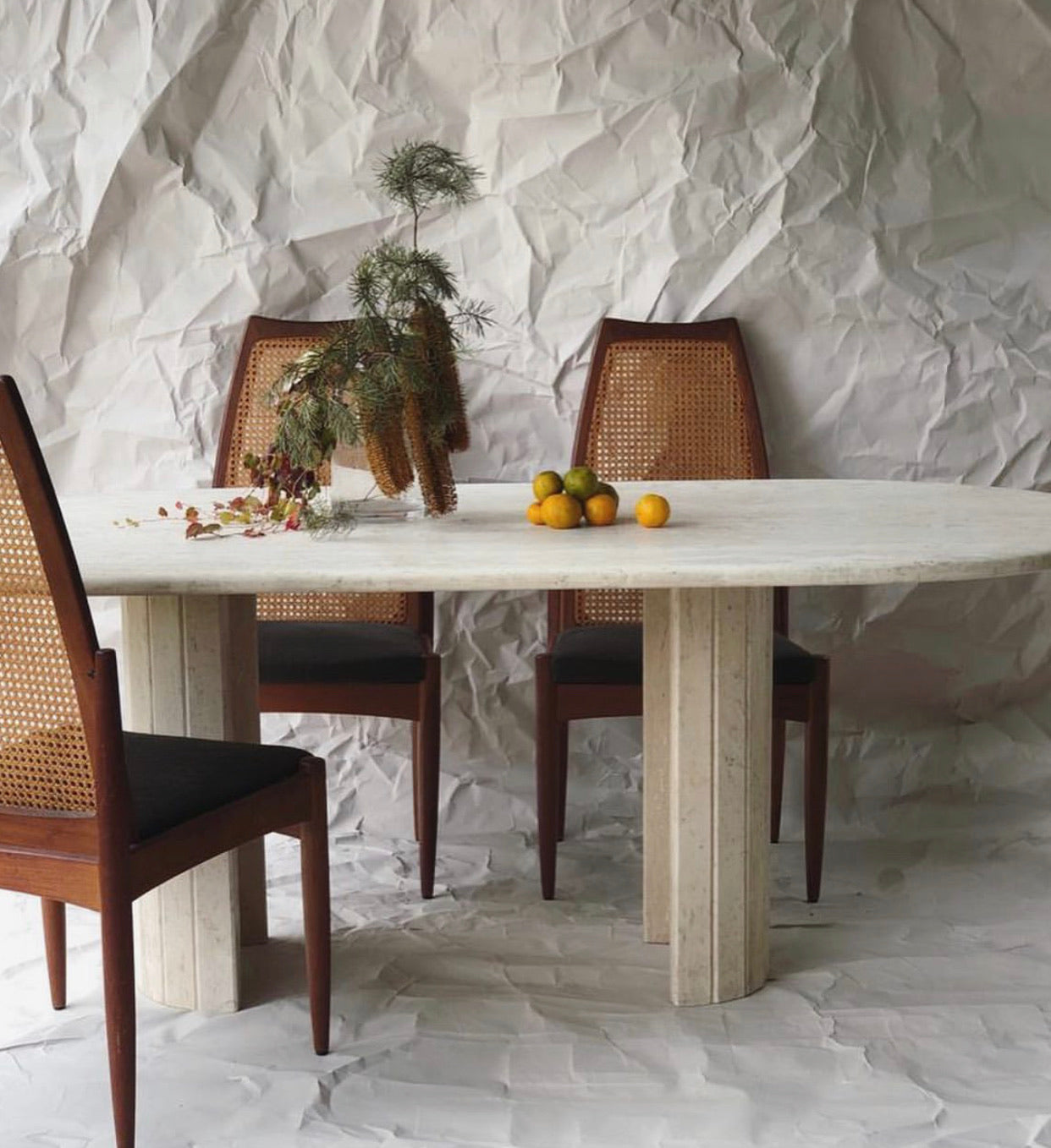 Travertine Dining Table