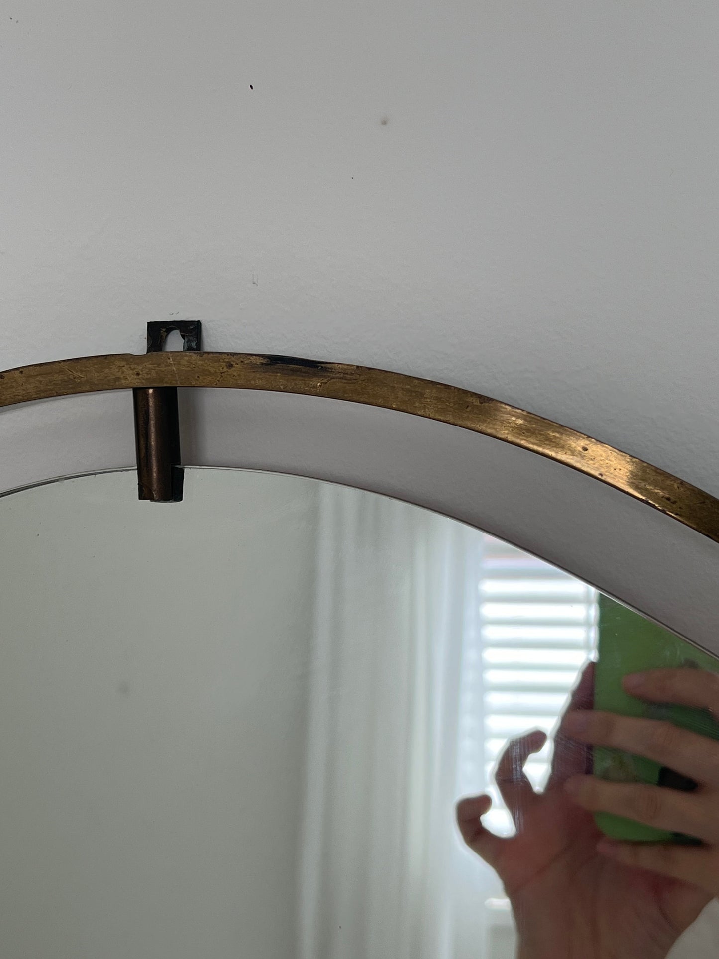 Fontana Arte Style Mirror, Italy 1950s
