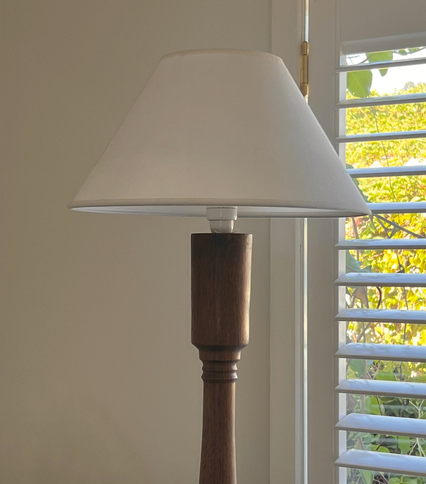 - Vintage Turned Wood Lamp