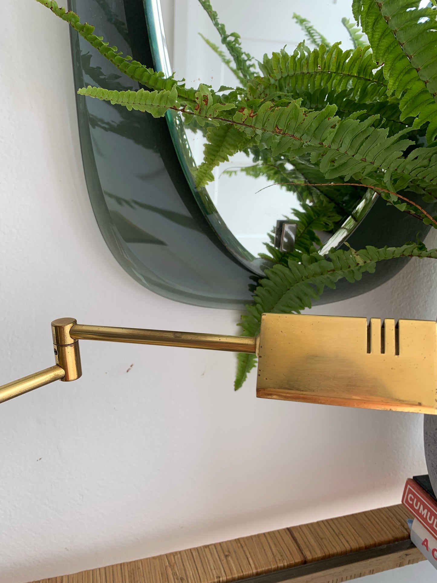 Vintage Brass Swing Lamp