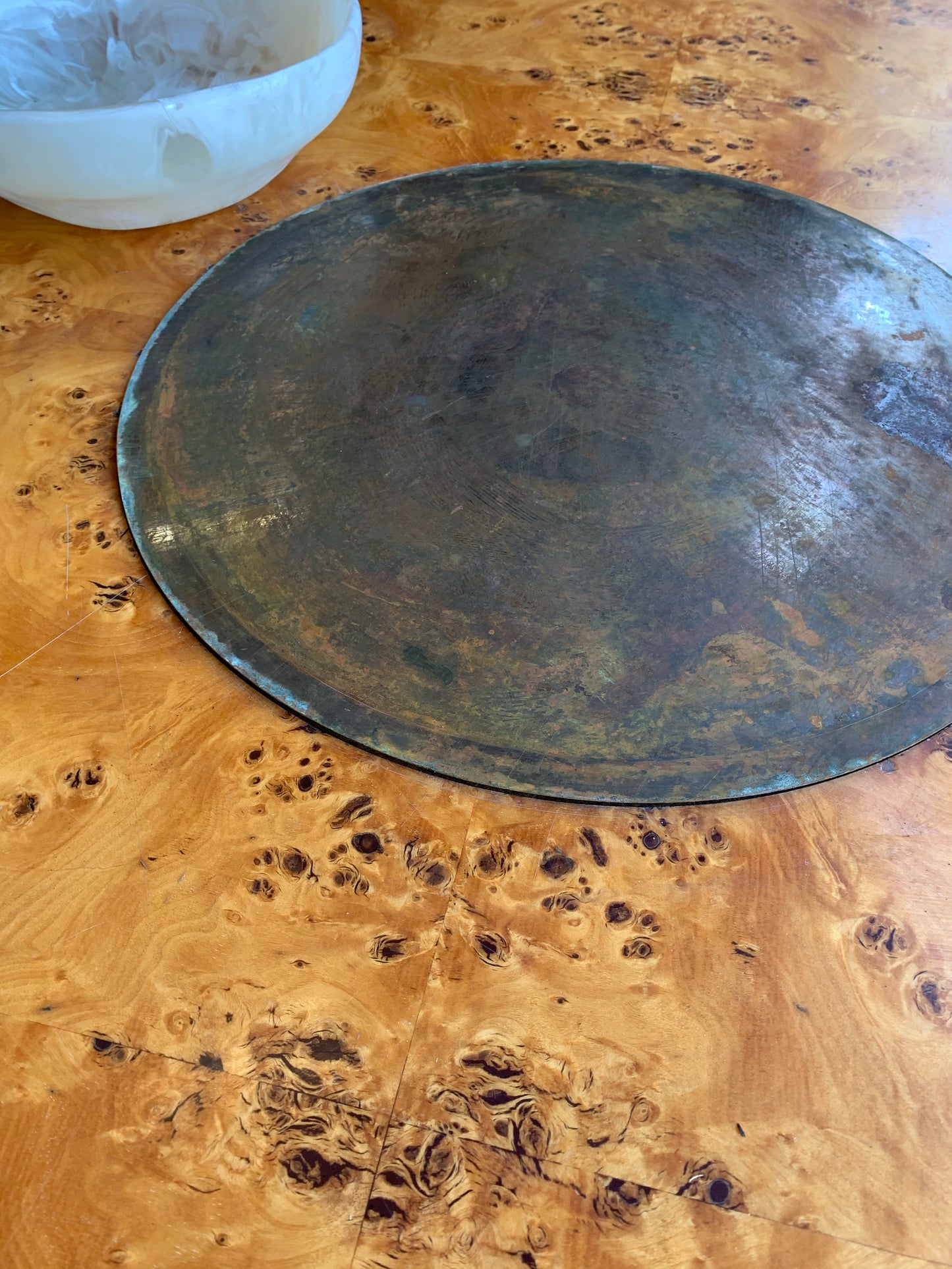 Amazing Vintage Burl Coffee Table