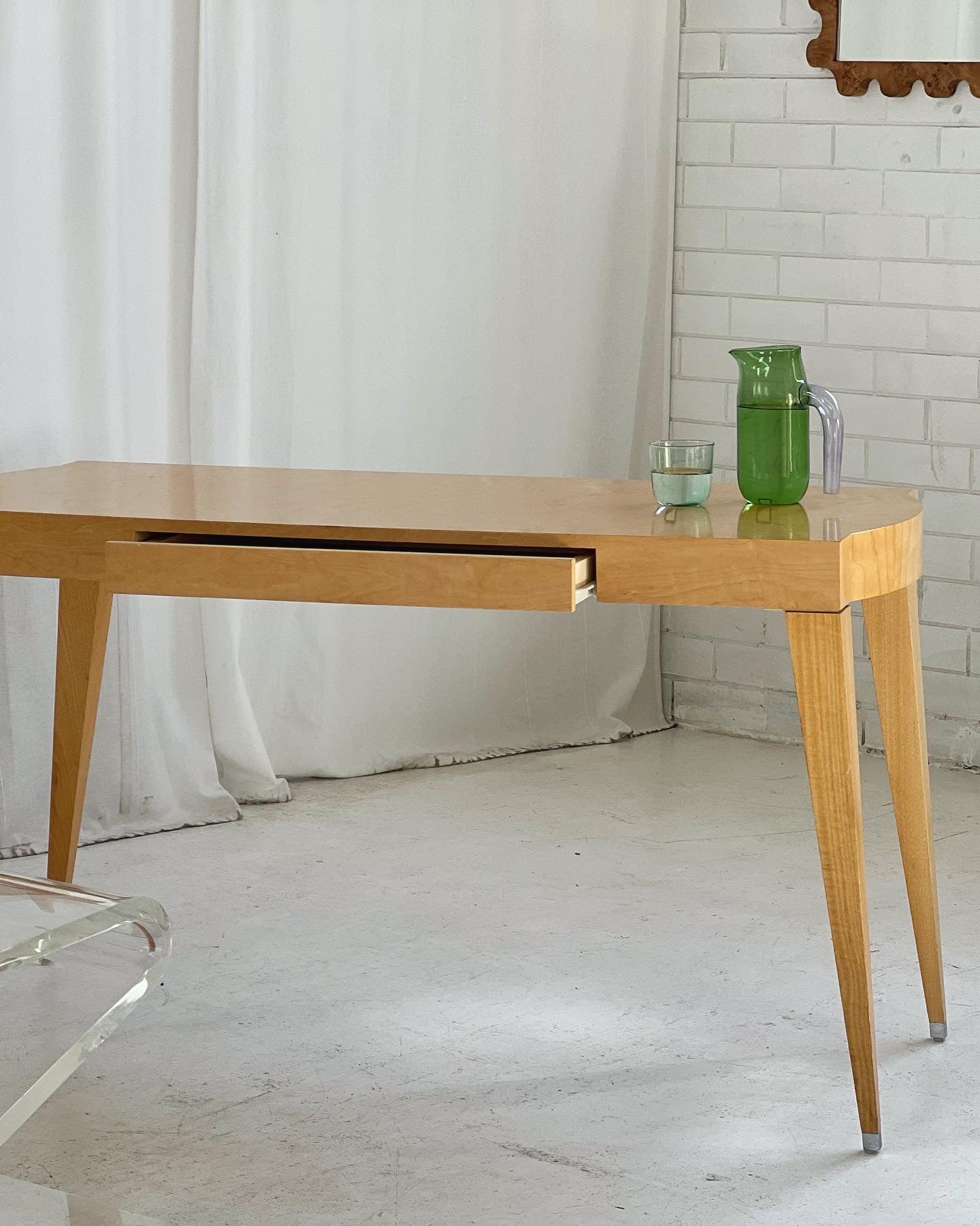 - Light Wooden Desk/Console Table