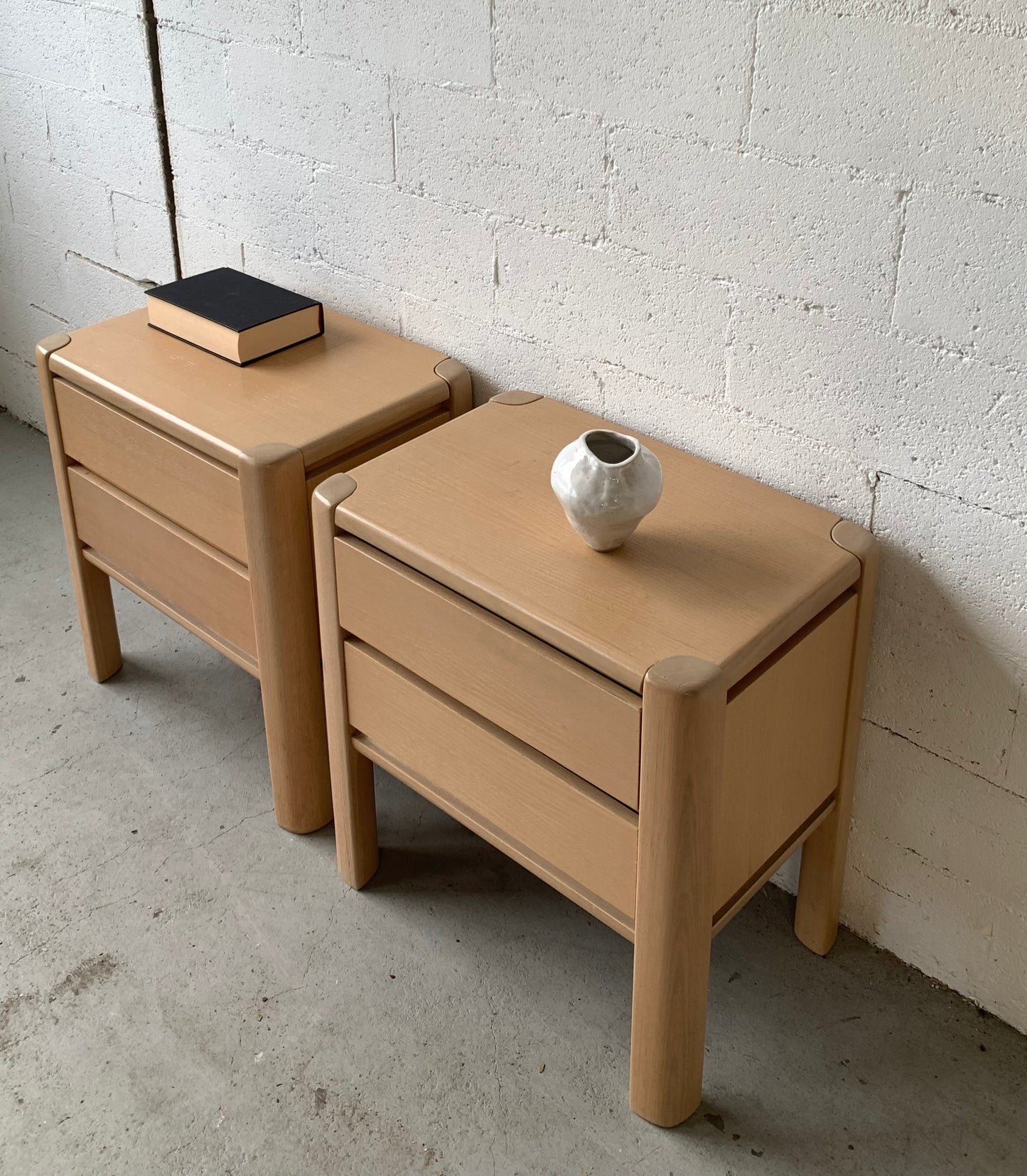 - Set of Two Vintage Kalmar Bedside Tables