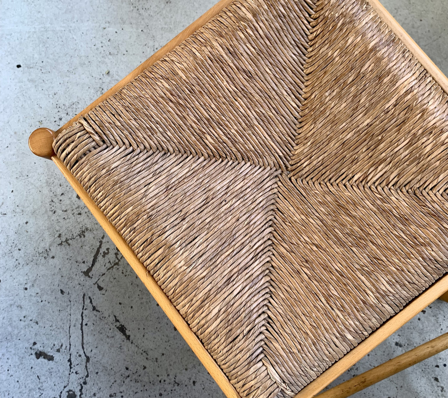 Set of Six Rush Dining Chairs