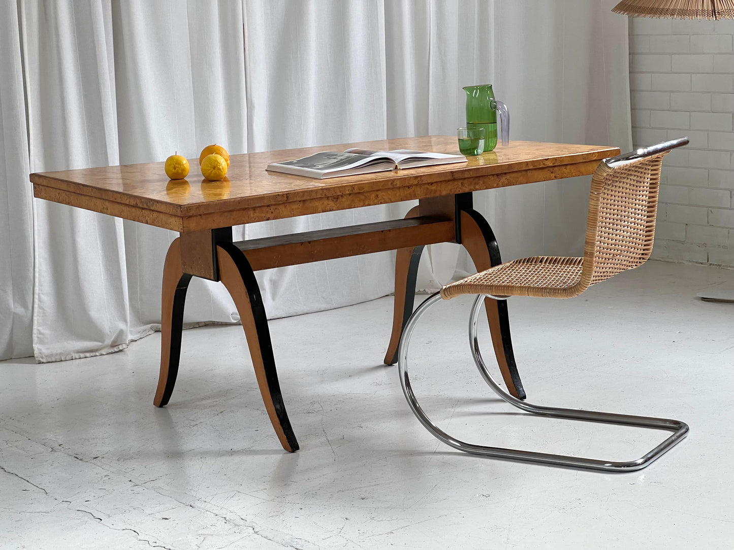 - Walnut Birds Eye Burl Table