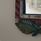 20th Century Folk Hand-Painted Wooden Mirror
