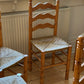 Set of Six Vintage Pine Dining Chairs