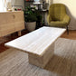 - Solid Travertine Coffee Table