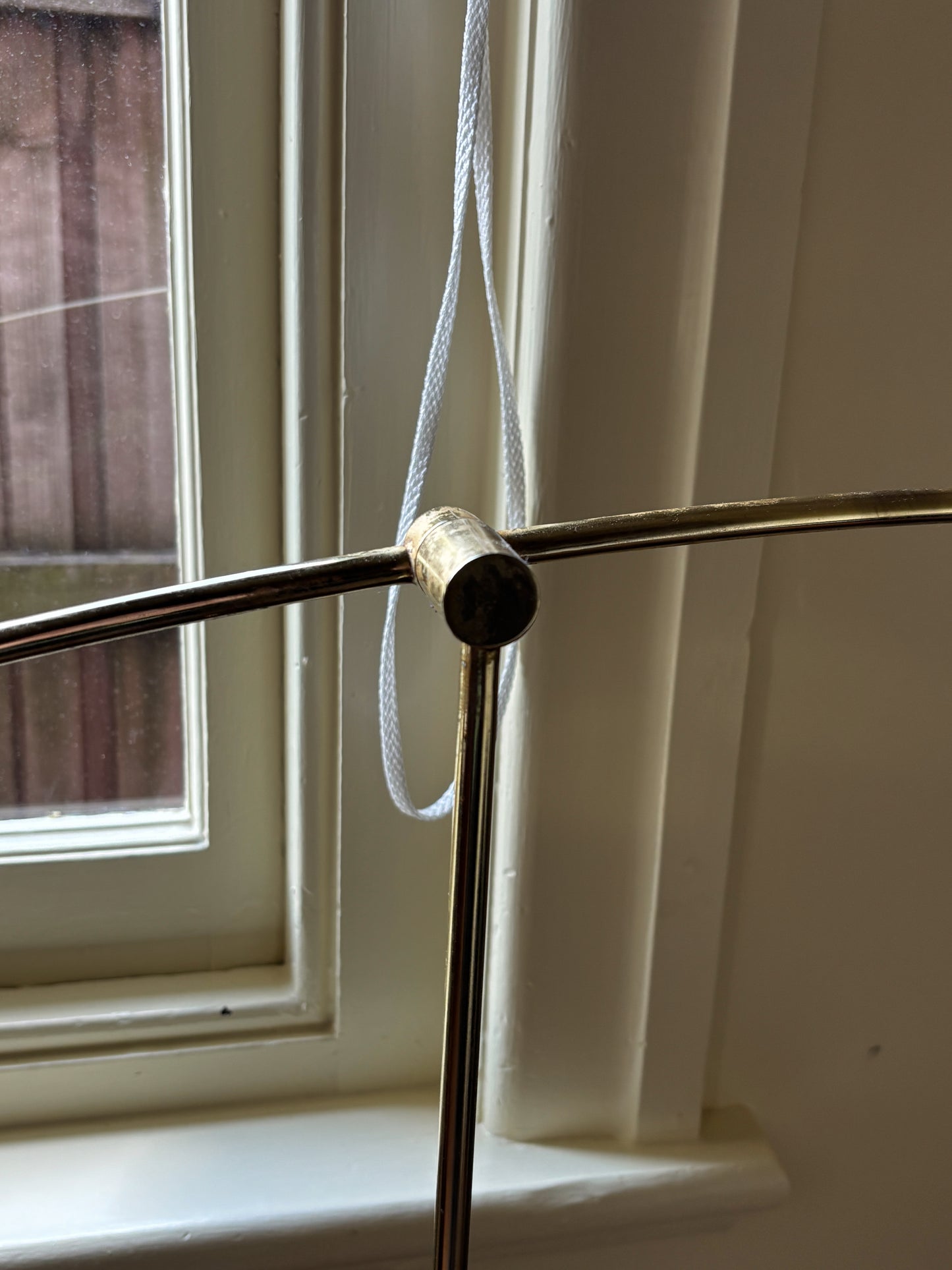 Brass Art Floor Lamp, Belgium 1980s