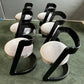 Set of 6 Willy Rizzo Chairs and Table, for Mario Sabot, Italy, 1970s
