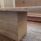 - Solid Travertine Coffee Table