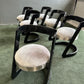 Set of 6 Willy Rizzo Chairs and Table, for Mario Sabot, Italy, 1970s