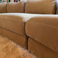 On Hold - Large Modular Soft Camel Velvet Sofa