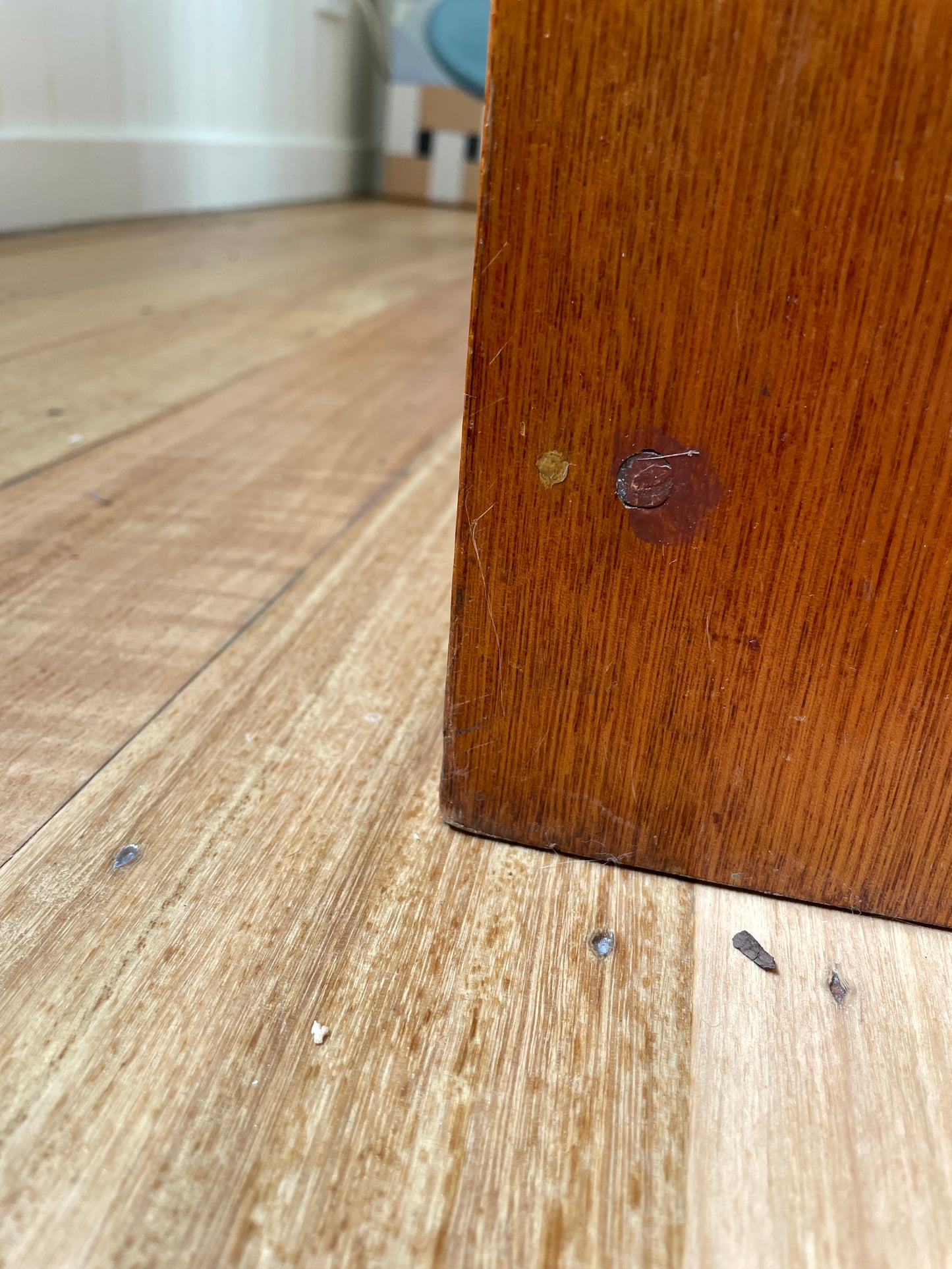 Vintage timber book shelf
