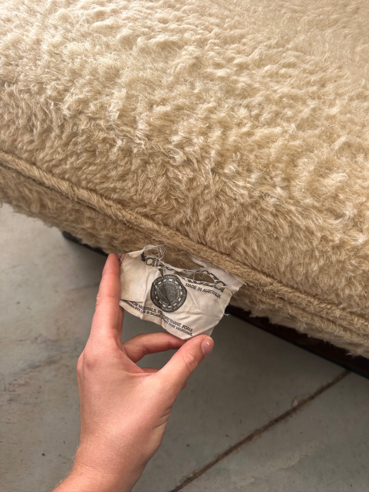 Vintage 8 Piece Fluffy Vanderoza Modular Sofa, 70’s