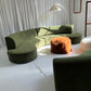 Bespoke Green Curved Modular Sofa