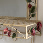 Vintage Italian Tole Hand Painted Mirror with Shelf