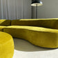 Large Bespoke Chartreuse Sofa with Ottoman