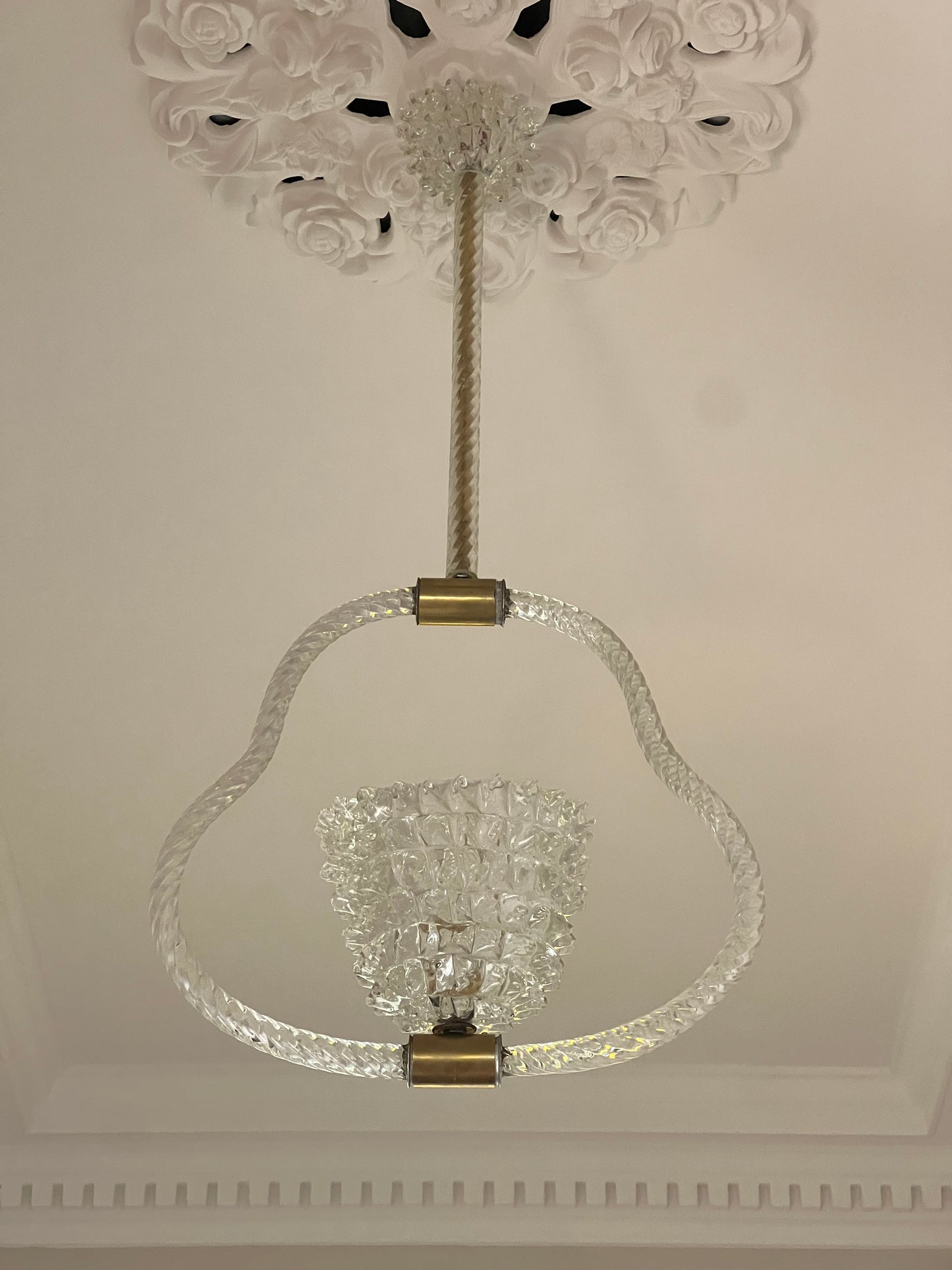 Vintage Murano Rostrato Pendant Light