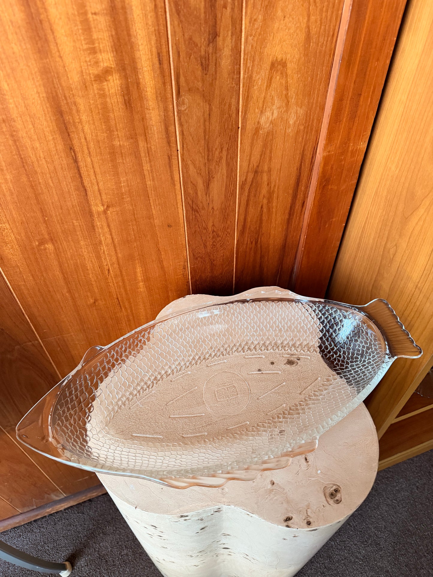 Rare USA Oven-Proof Glass Fish Platter | XL Deep Serving Dish