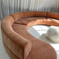 Bespoke Blush Velvet Curved Modular Sofa