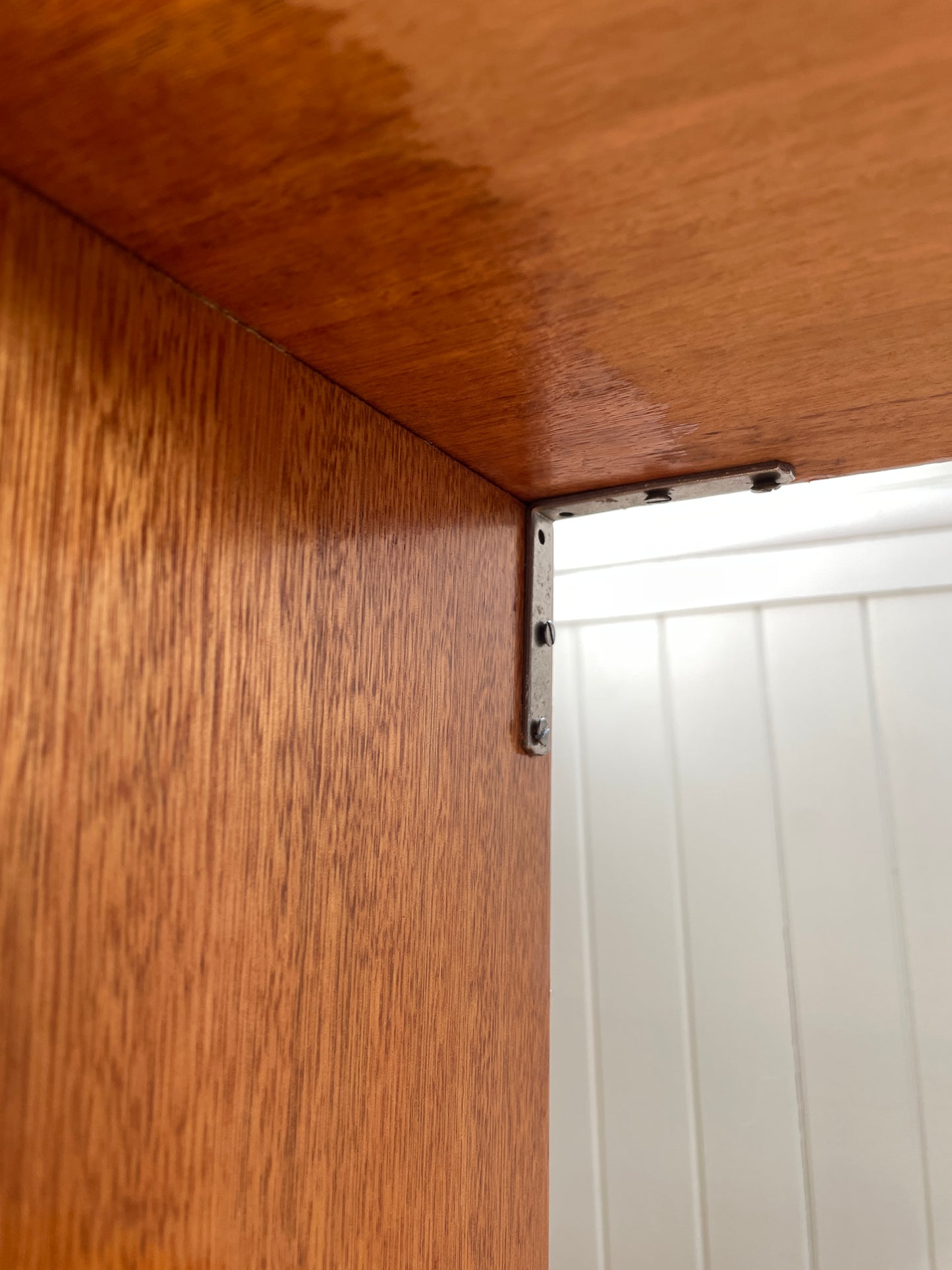 Vintage timber book shelf