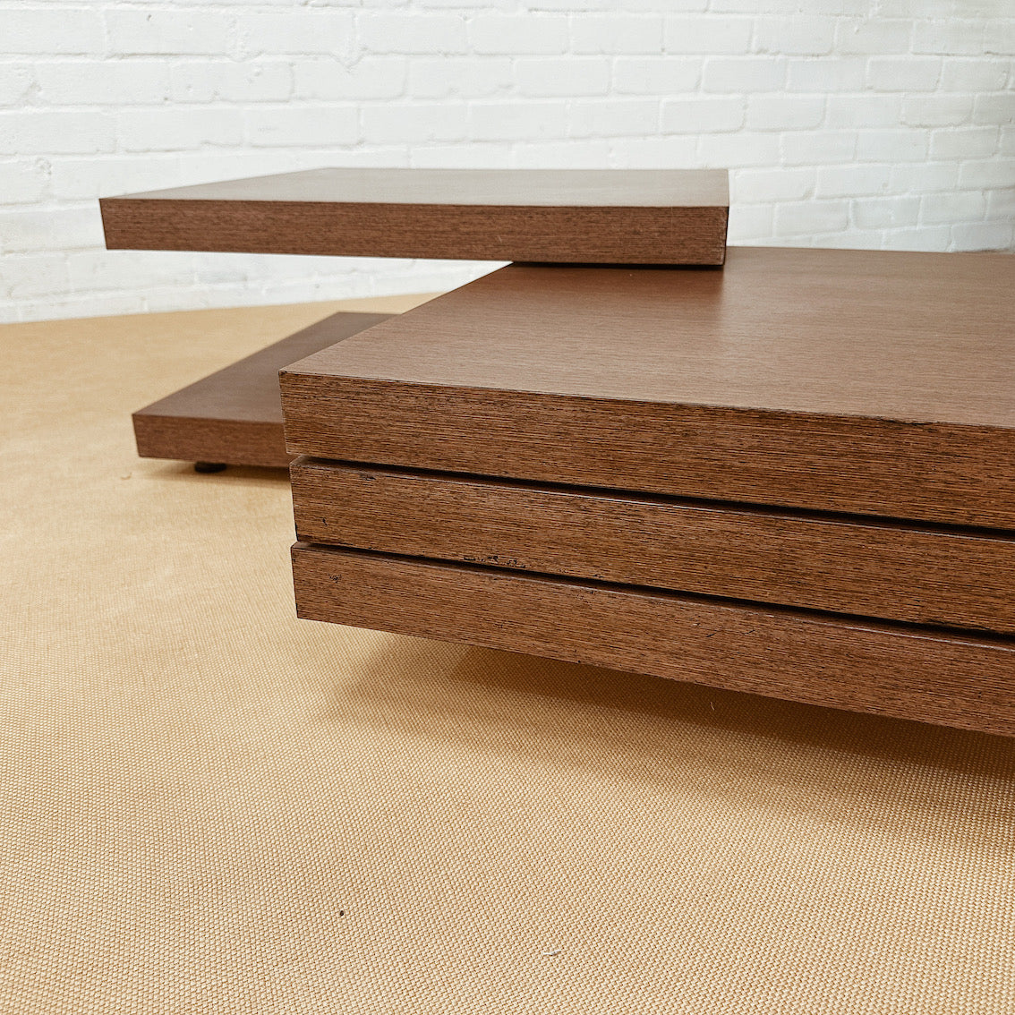 Vintage Ligne Roset Swivel Cocktail Coffee Table
