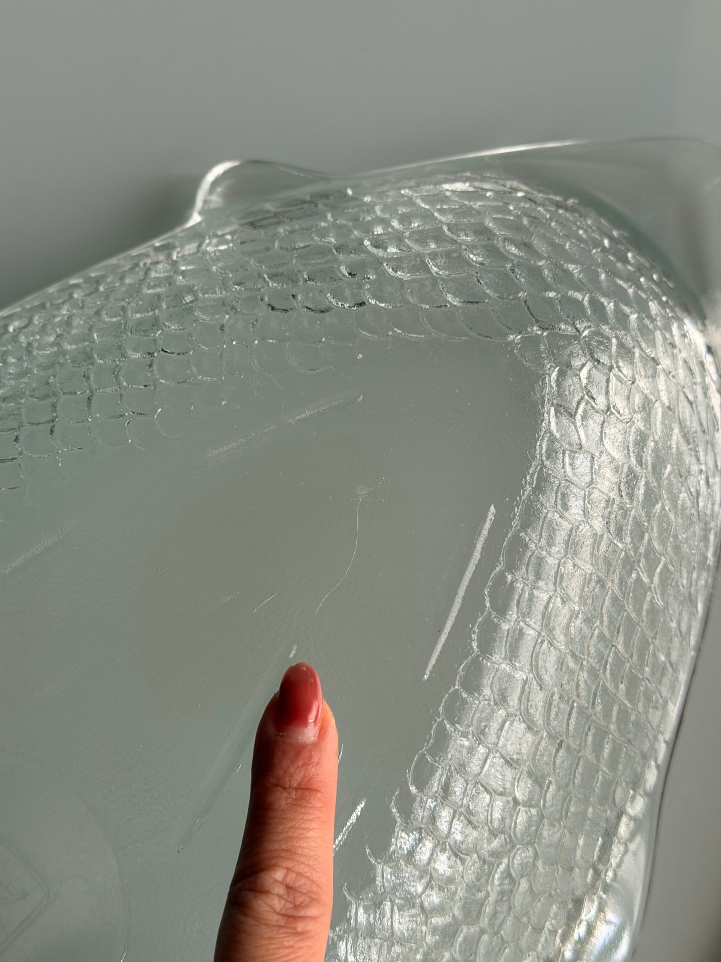 Rare USA Oven-Proof Glass Fish Platter | XL Deep Serving Dish