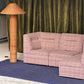 Vintage Pink Tweed Midcentury Modular Sofa, 60’s