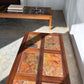 Vintage Mid-Century Rainbow Slate & Timber Coffee Table