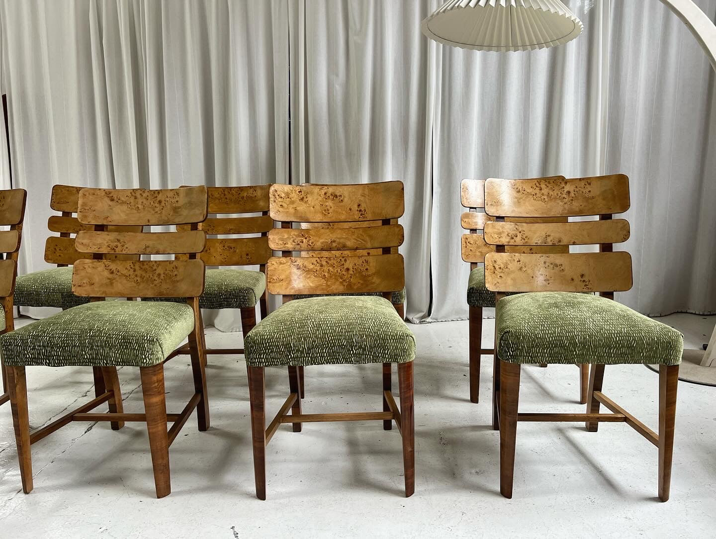 Restored Burl Chairs - Set of Eight
