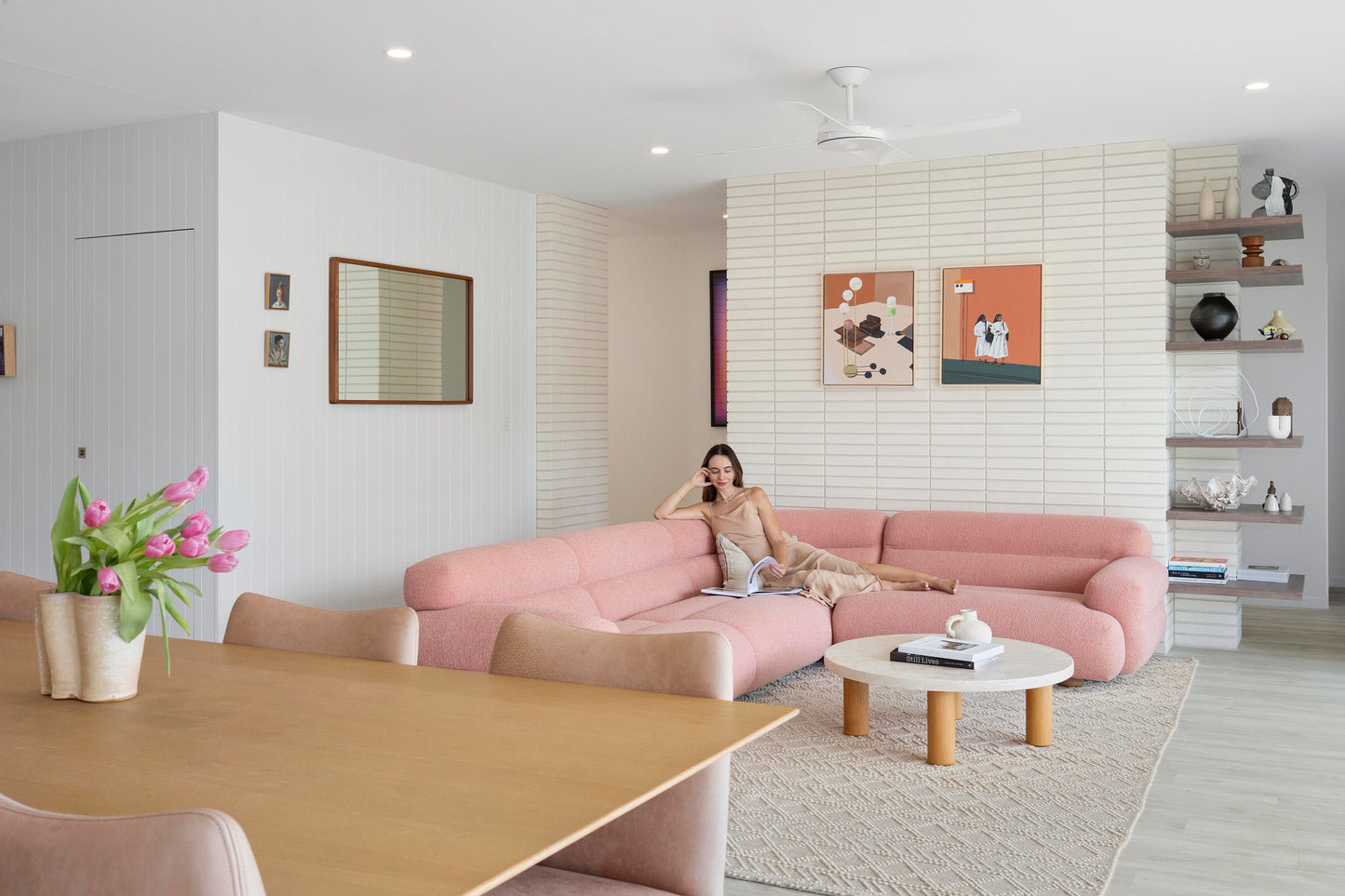 Jardan Valley Modular Sofa - Pink