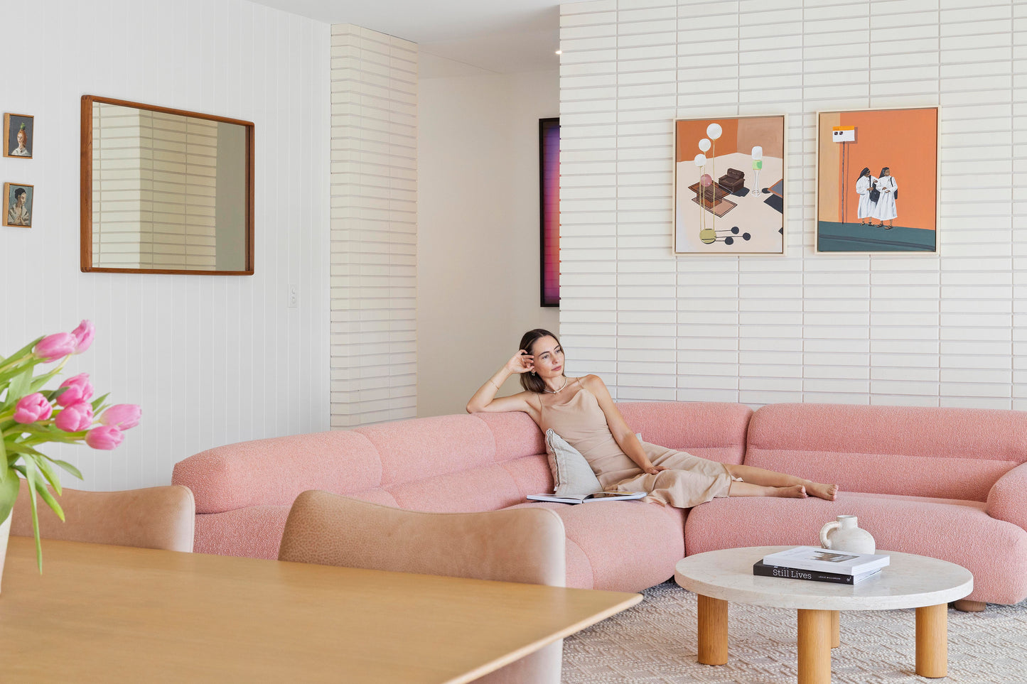 Jardan Valley Modular Sofa - Pink