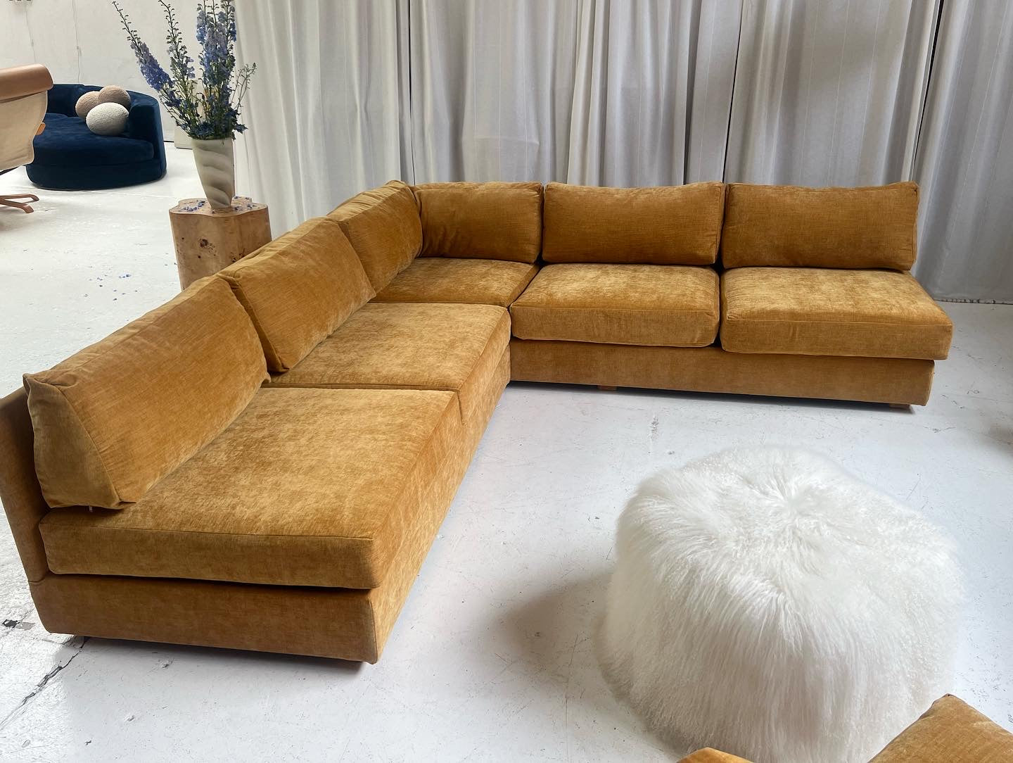 Bespoke Mustard Modular Sofa Set