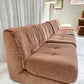 Vintage Dusty Pink Chenille Modular Sofa