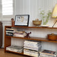 Vintage timber book shelf