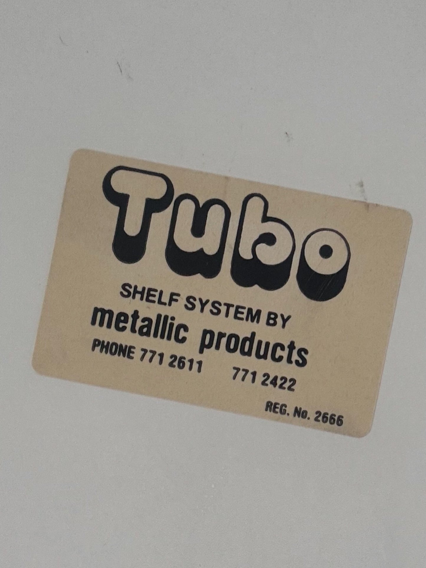 Vintage 80s Australian designed Modular Shelf System by Tubo
