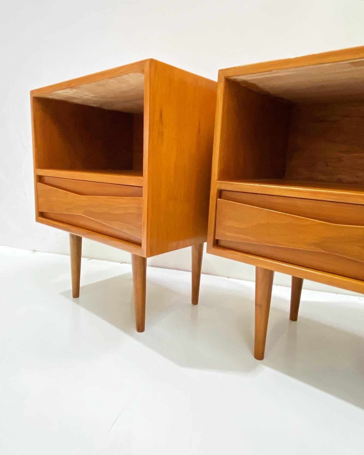 Pair of Teak Bedside Tables