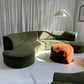 Bespoke Green Curved Modular Sofa