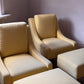 Pair of Lemon Lounge Chairs with Ottomans