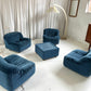 Zotta Vintage Corduroy Modular Chairs - Four Available