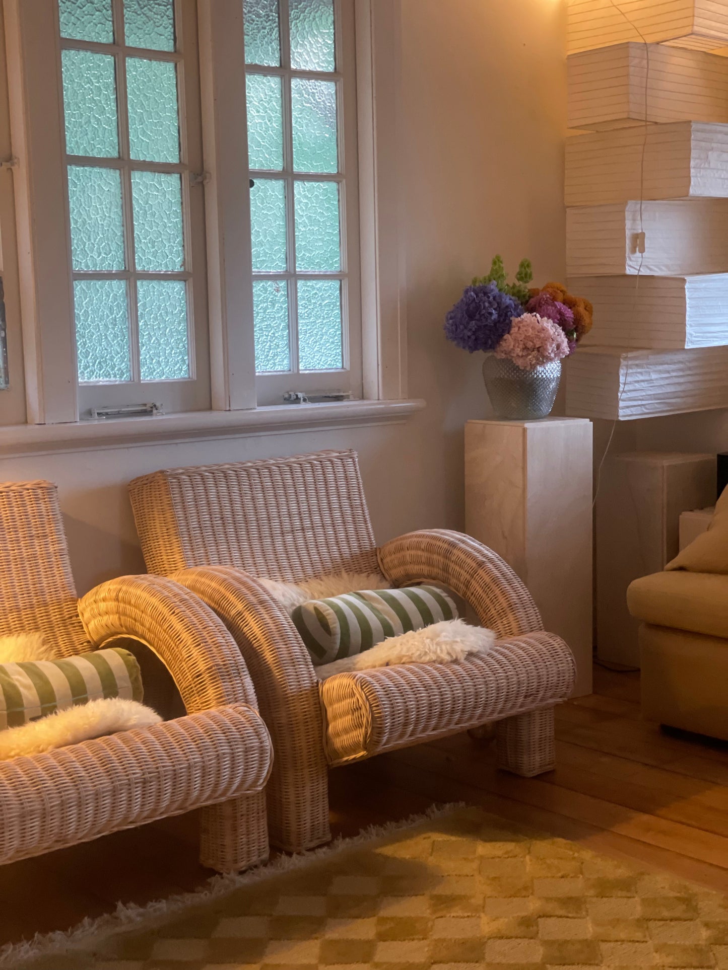 Rattan Lounge Chair - Two Available