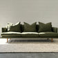 ON HOLD -Green Linen Jardan Nook Sofa