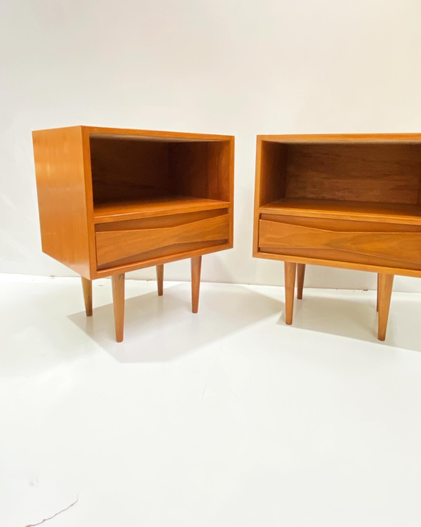 Pair of Teak Bedside Tables