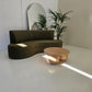 Green Velvet Curved Sofa