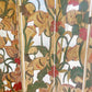 Unique Folk Hand Carved Botanical & Fish Folding Screen