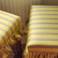 Pair of Reupholstered Spanish-style Bobbin Reel Stools