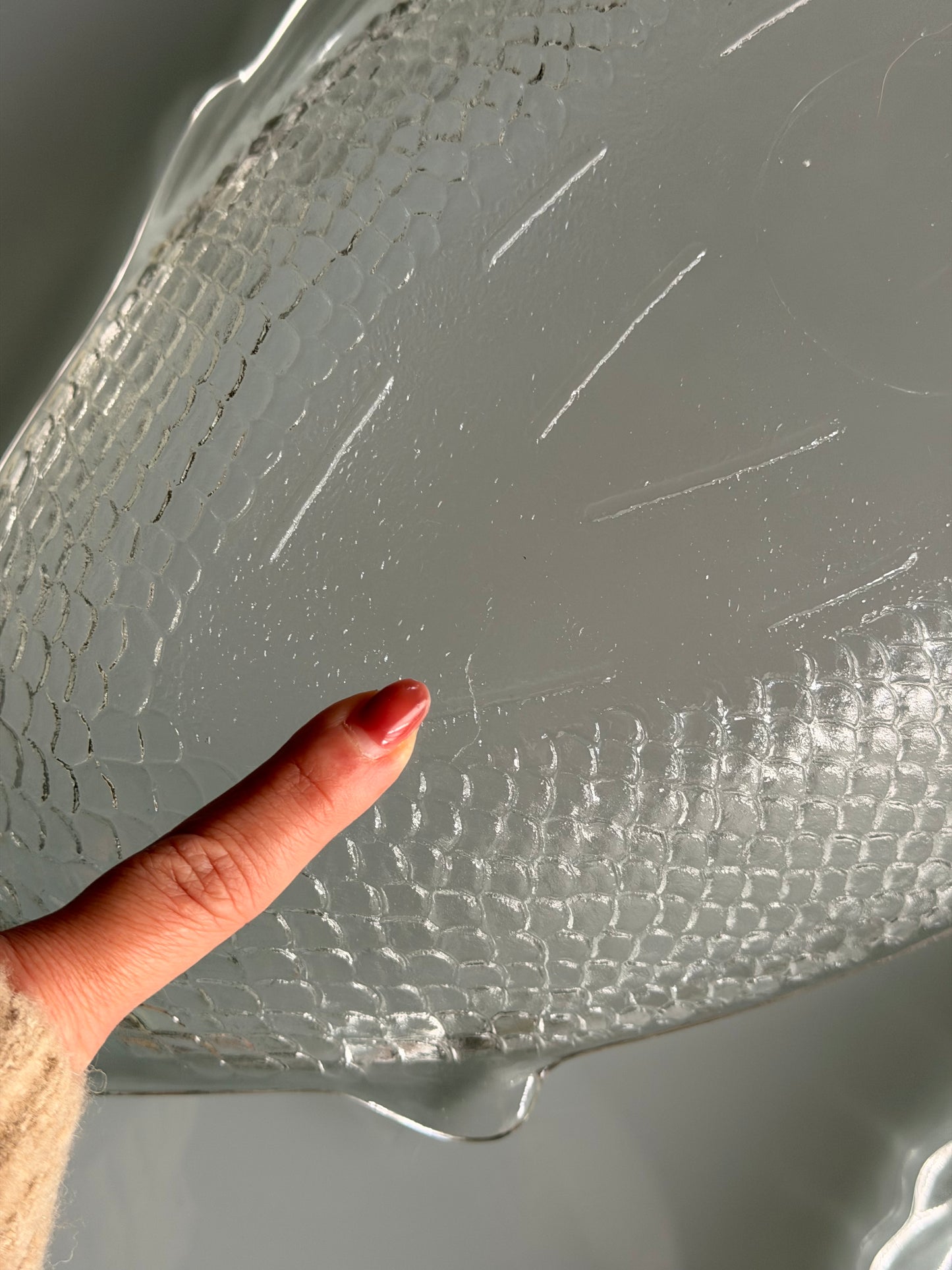 Rare USA Oven-Proof Glass Fish Platter | XL Deep Serving Dish