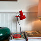 Mid Century red enamel desk lamp